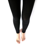 Black Thermal Leggings for Women Microfiber Soft