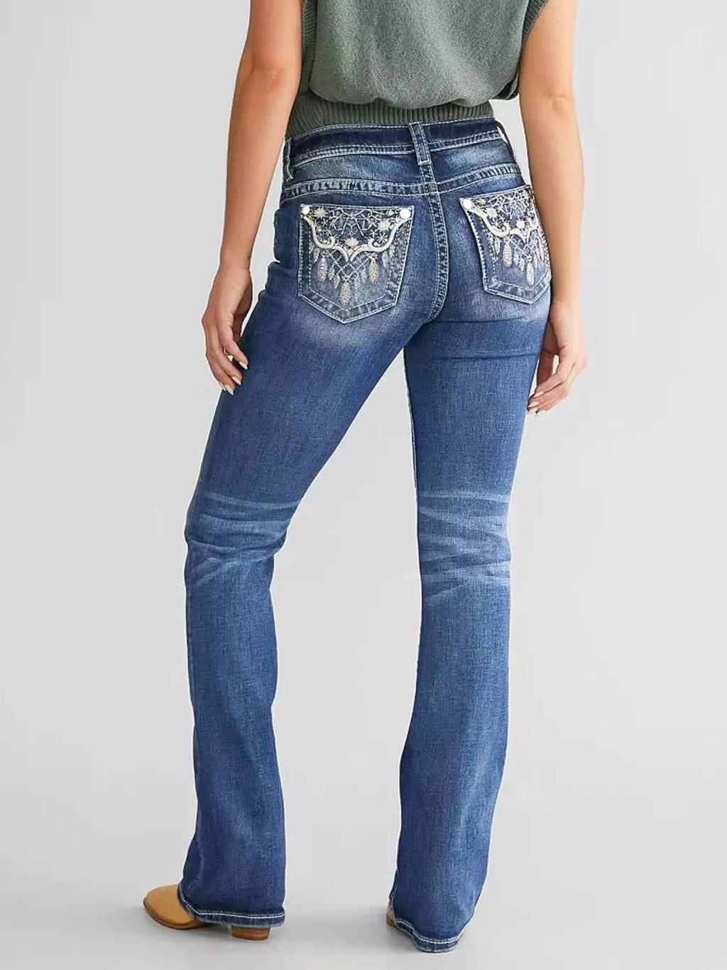 Bell Bottom Jeans Women Flared  Slim fit