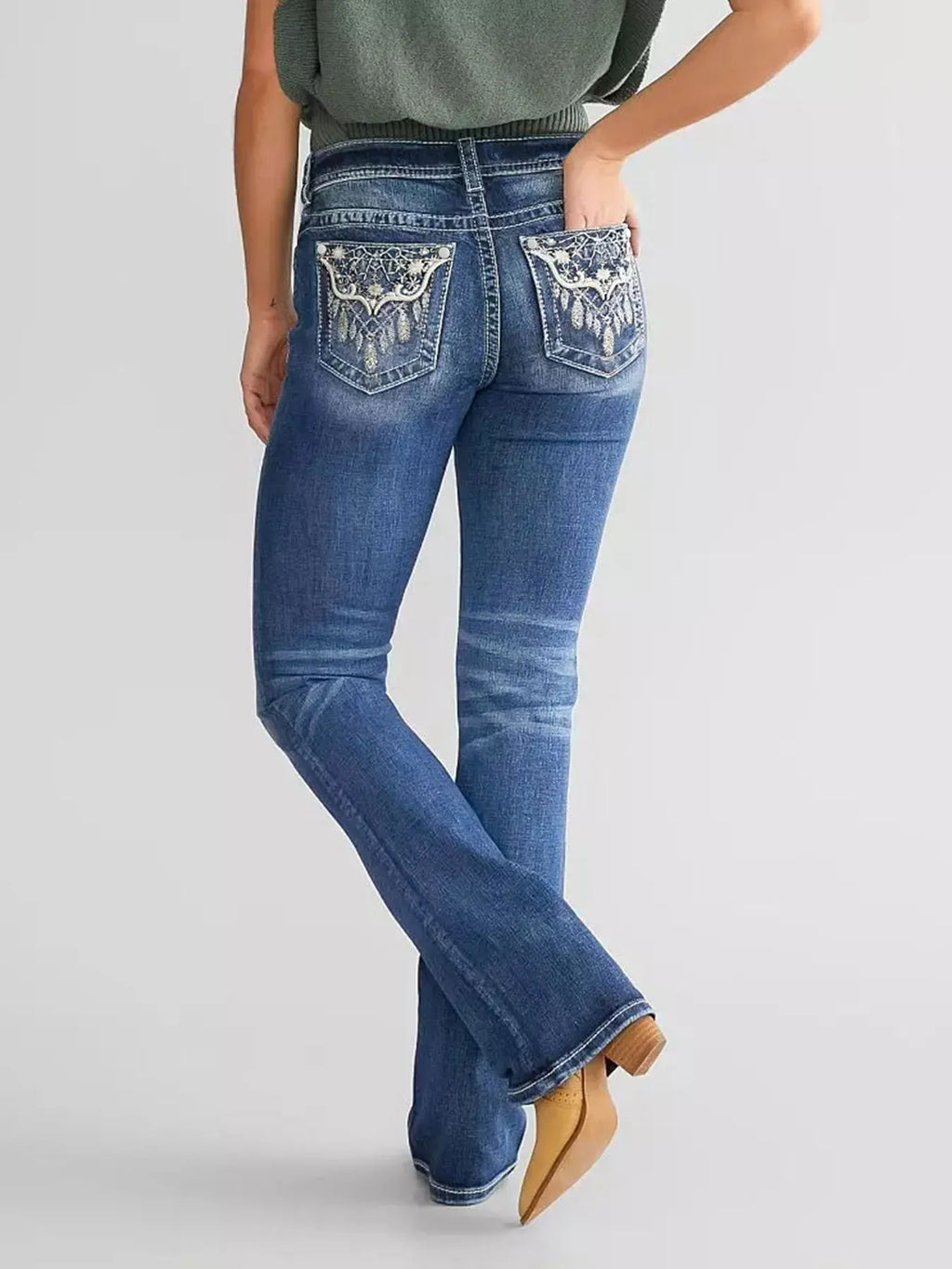 Bell Bottom Jeans Women Flared  Slim fit