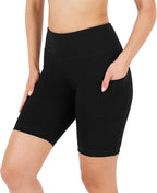 LADIES COTTON 15 INCH OUTSEAM SHORTS WITH POCKETS