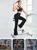 Sports Yoga Pants,Black Basic Flared