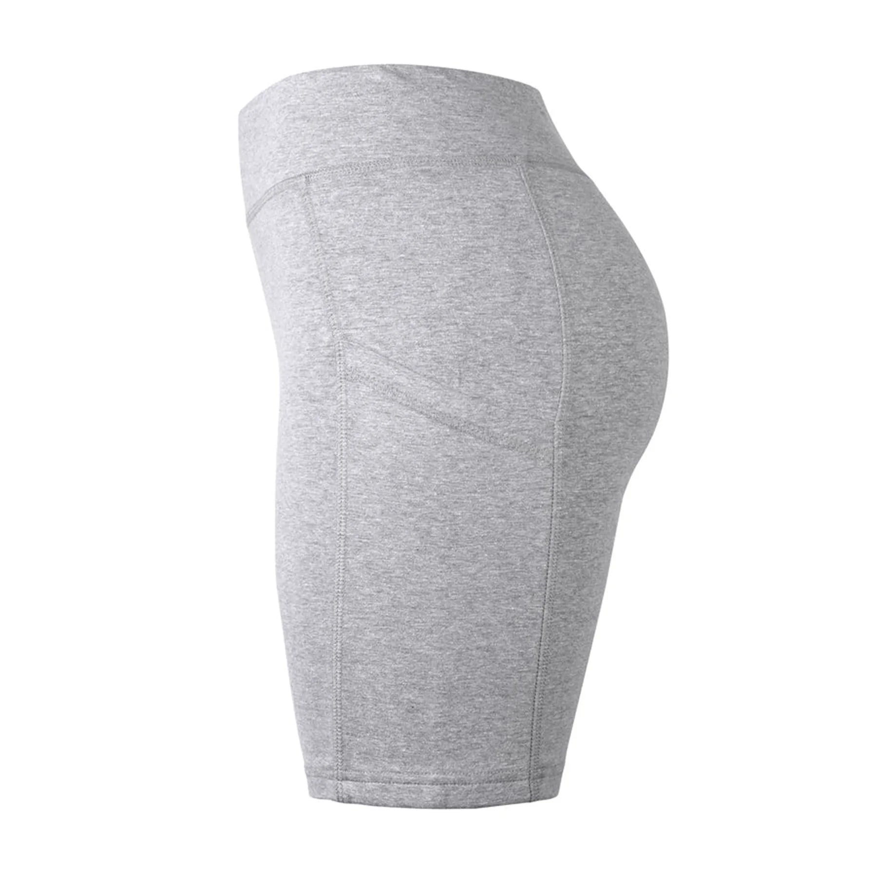 LADIES COTTON 15 INCH OUTSEAM SHORTS WITH POCKETS