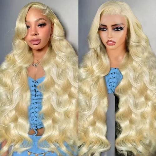 40 Inch Blonde Body Wave Human Hair Wigs 613 Hd Lace Frontal Wig 13x6 
 Bone Straight Lace Front Wig Colored 100% Human Hair