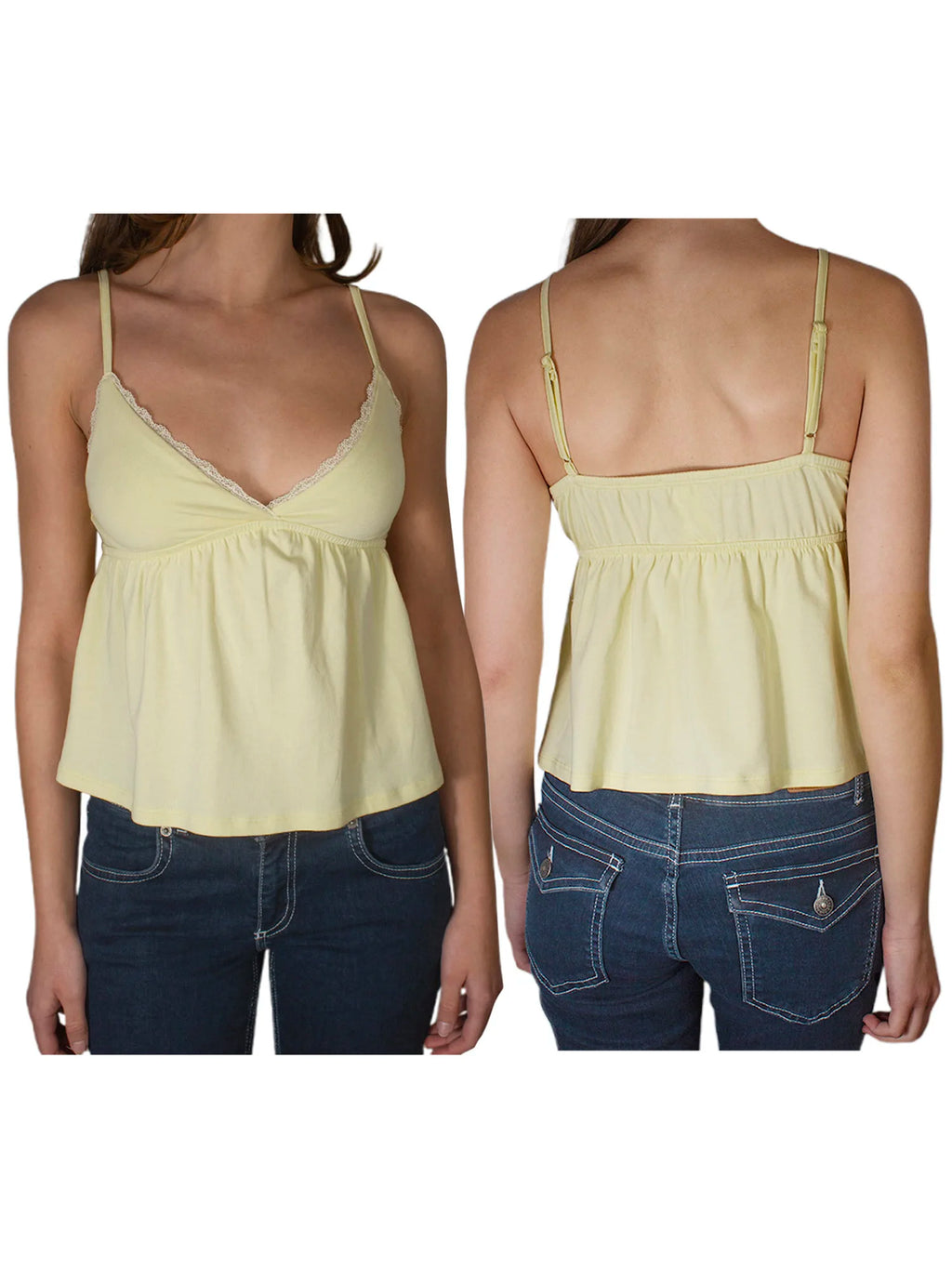 Sleeveless Lace Camisole Tank Tops, Spaghetti Straps