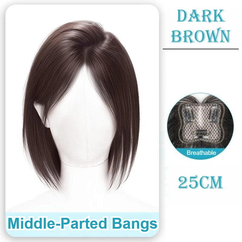 Invisible Part Bangs Fluffy Synthetic Women Topper