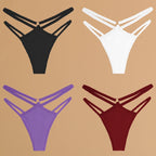 4Pcs Cotton Double Thin Thongs