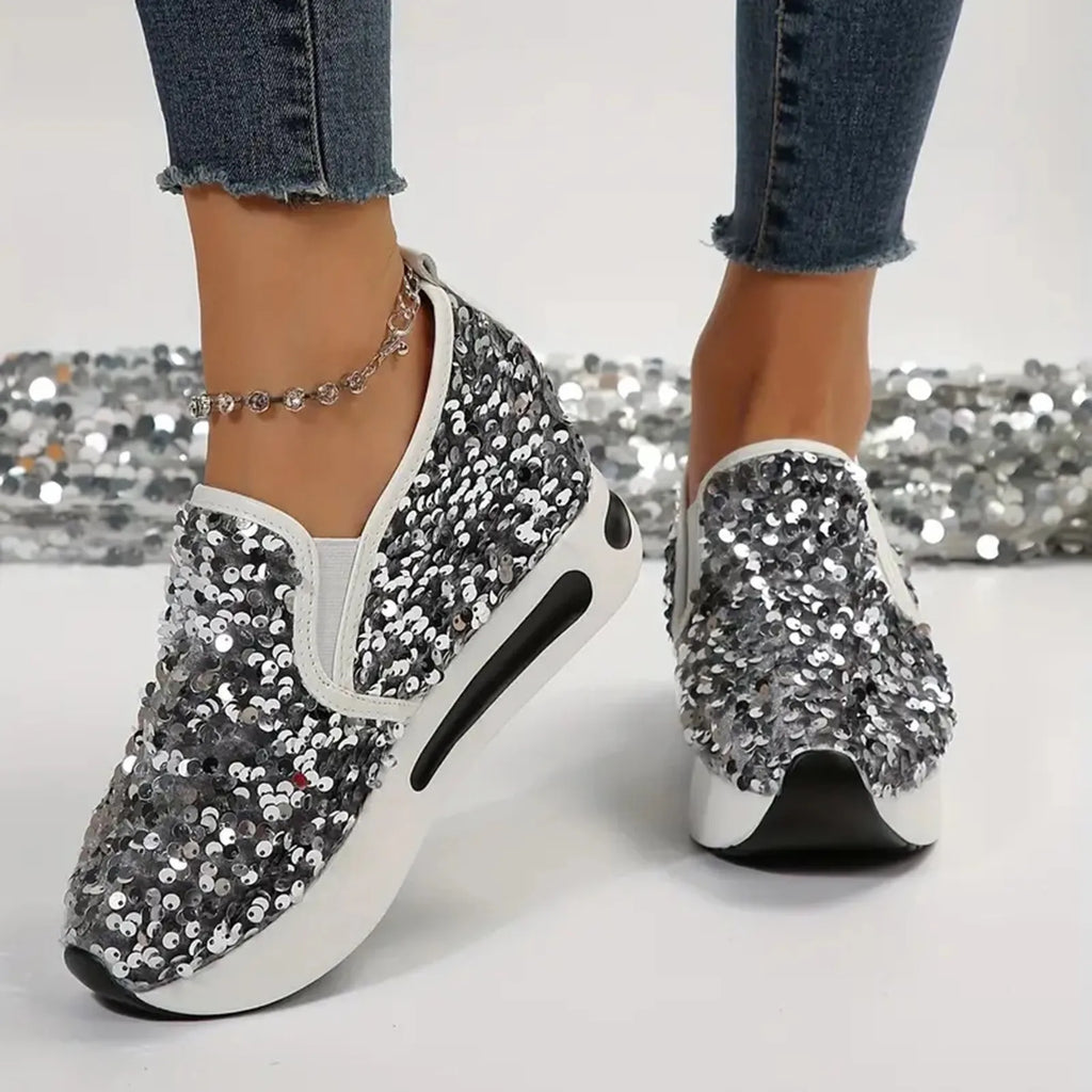 Sneakers Women Sequine Shoes