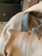 Zipper Cropped Cardigan Sweater Bomber Jacket Vintage