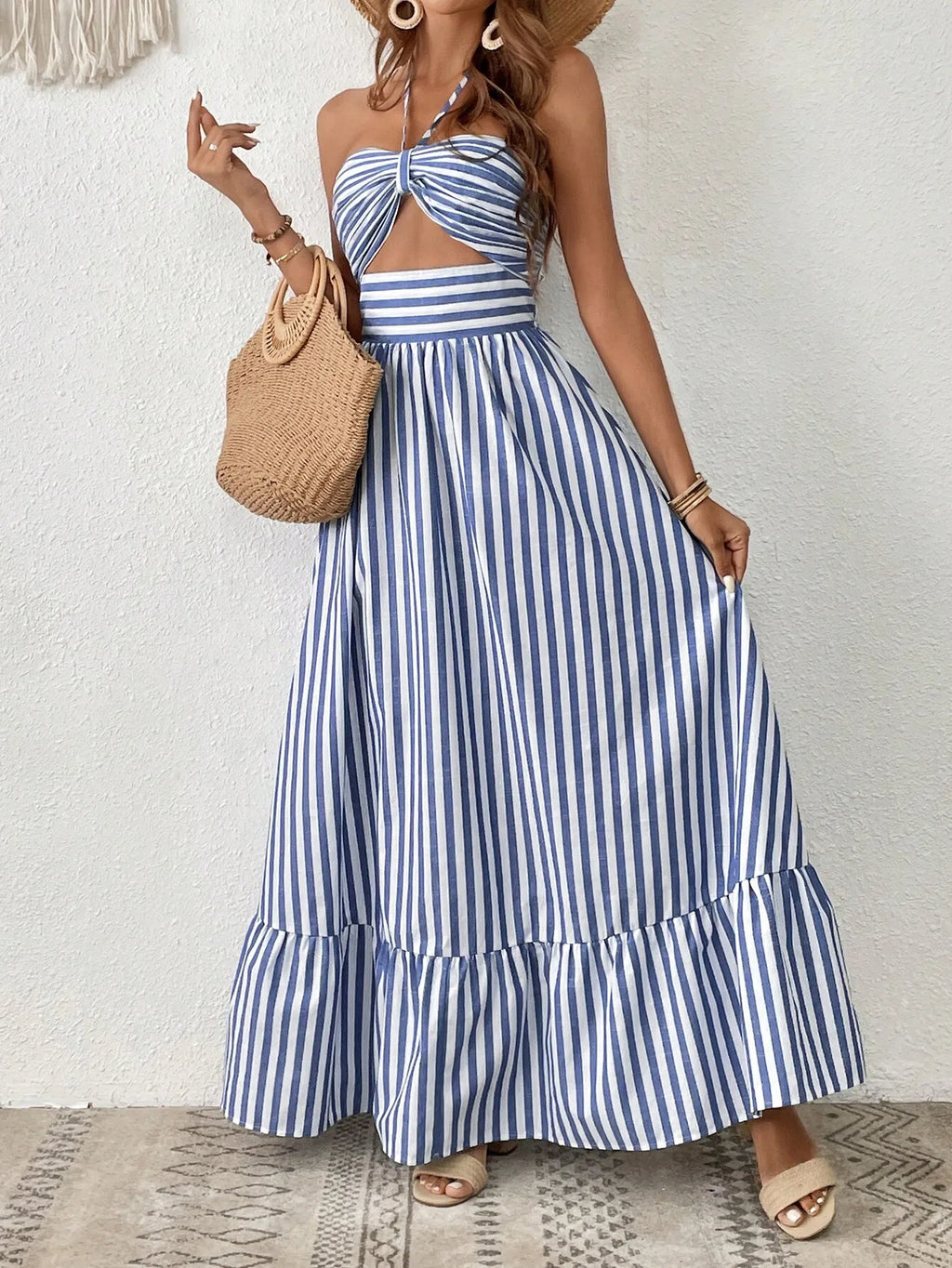Women Beach Halter Dress