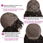 Curly Human Hair Wigs Full Machine Made for Women 
Short Bob With Bangs Affordable Natural Black Hairline Styling Ready