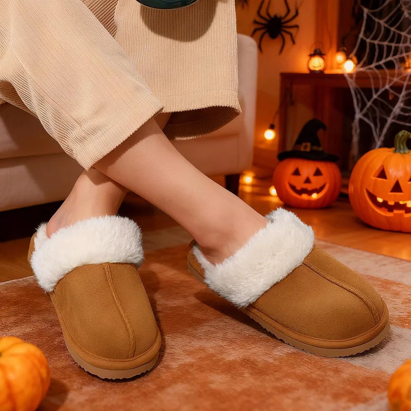 Fuzzy Memory Foam Slippers Indoor and Outdoor