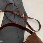 Autumn Big Boston Tote Soft Matte Suede