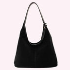 Women Suede Tote Bag Magnetic Closure