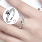 D Color 1-3 Carat Moissanite Four Claw Jewelry