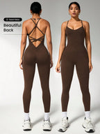 Women's Black Compression Jumpsuit