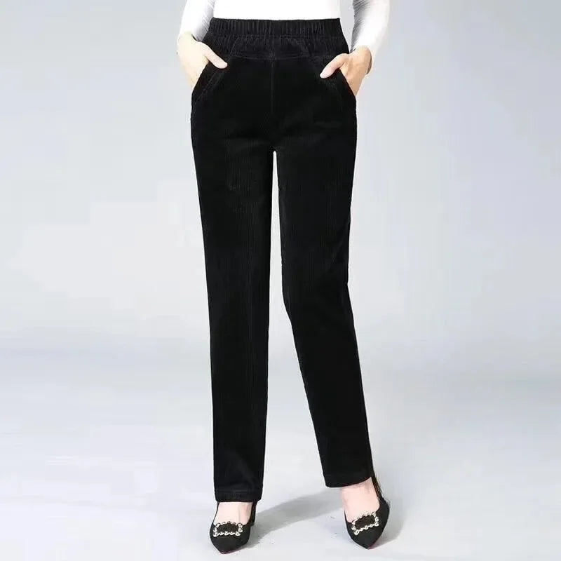 Thick Fleece  Women's Corduroy Warm pants
