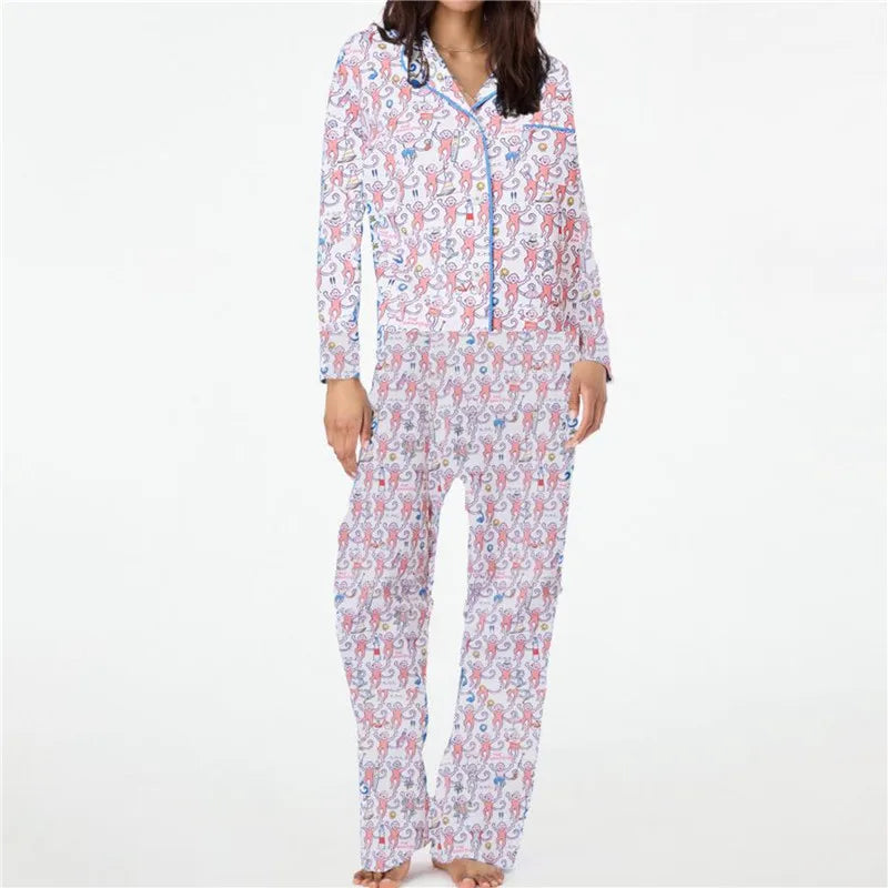 Pants Sets For Women Long Sleeve Pajamas, Loungewear