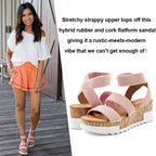 Summer Women's Sandals Platform Wedge Shoe cork
