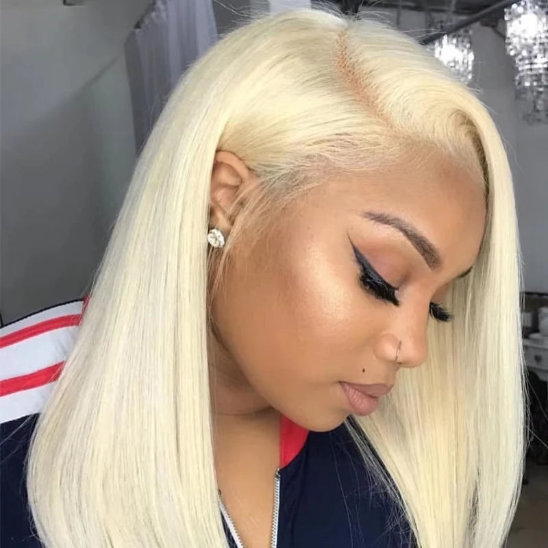 4/27 Highlight Bob Wigs Straight Lace Front Wig Human Hair 
Ombre Frontal Bob Wig Human Hair glueless wear to go Ombre Brown Wig