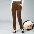 Thick Fleece  Women's Corduroy Warm pants