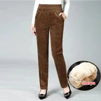 Thick Fleece  Women's Corduroy Warm pants