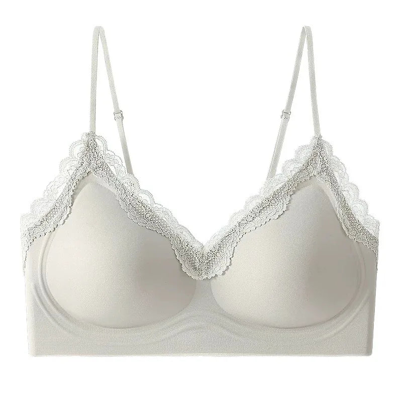Seamless Lace Thin Small Bust  Bra