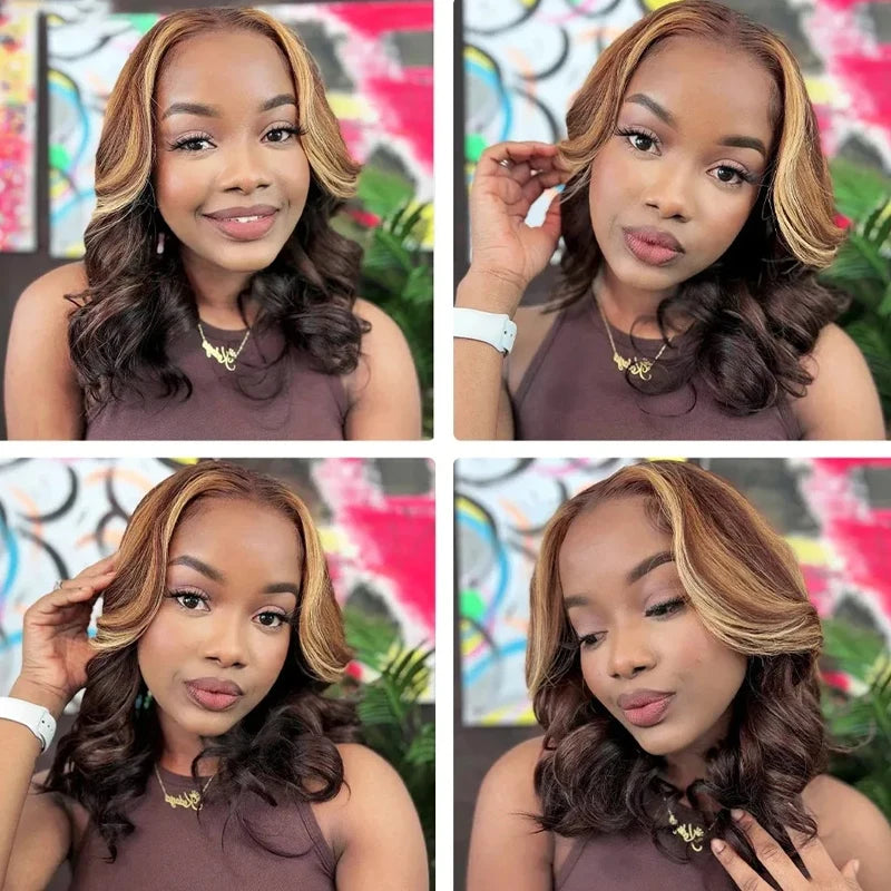 Human Hair Wigs For White Women Bob Lace Front Wig Body Wave Wig For White Women
 Long Curly Hair Front Lace Wig Diy Decorations