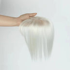 Topper Human Hair Clips for Thin Hair 5x9cm Base