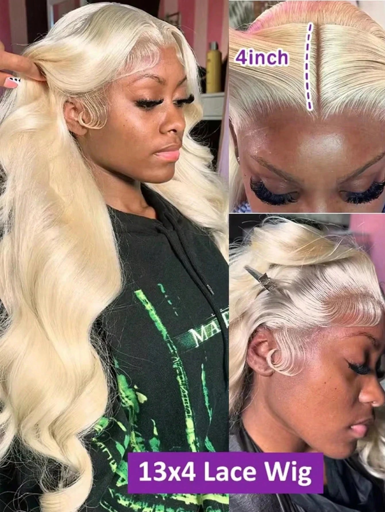 200 Density 613 Human Hair Wig 
13x6 Hd Lace Frontal 40 Inch Blonde Human Hair Wig Pre 
BrazilianBody Wave Lace Front Wigs