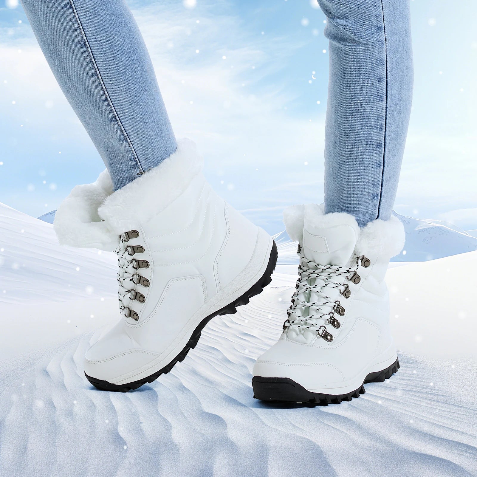 Snow Boots Outdoor Work, Quality Slip On