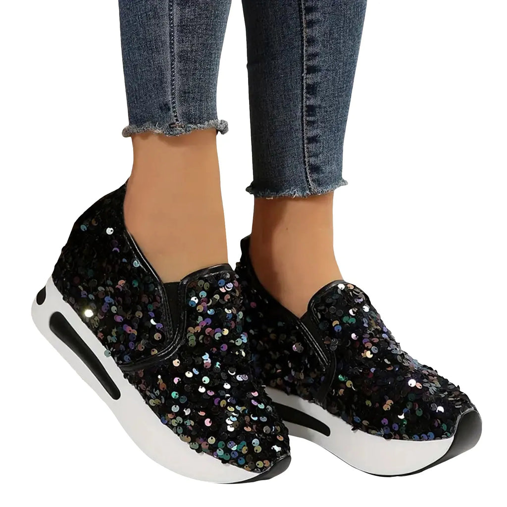 Sneakers Women Sequine Shoes