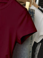 Women's Short Sleeve T-Shirt with Side Ruching