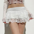 Lace Tulle Fairycore Micro Boho Skirt