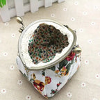 Women Canvas Fabric Big Rose Purse