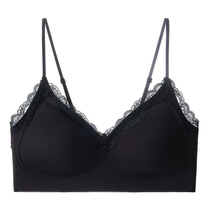 Seamless Lace Thin Small Bust  Bra