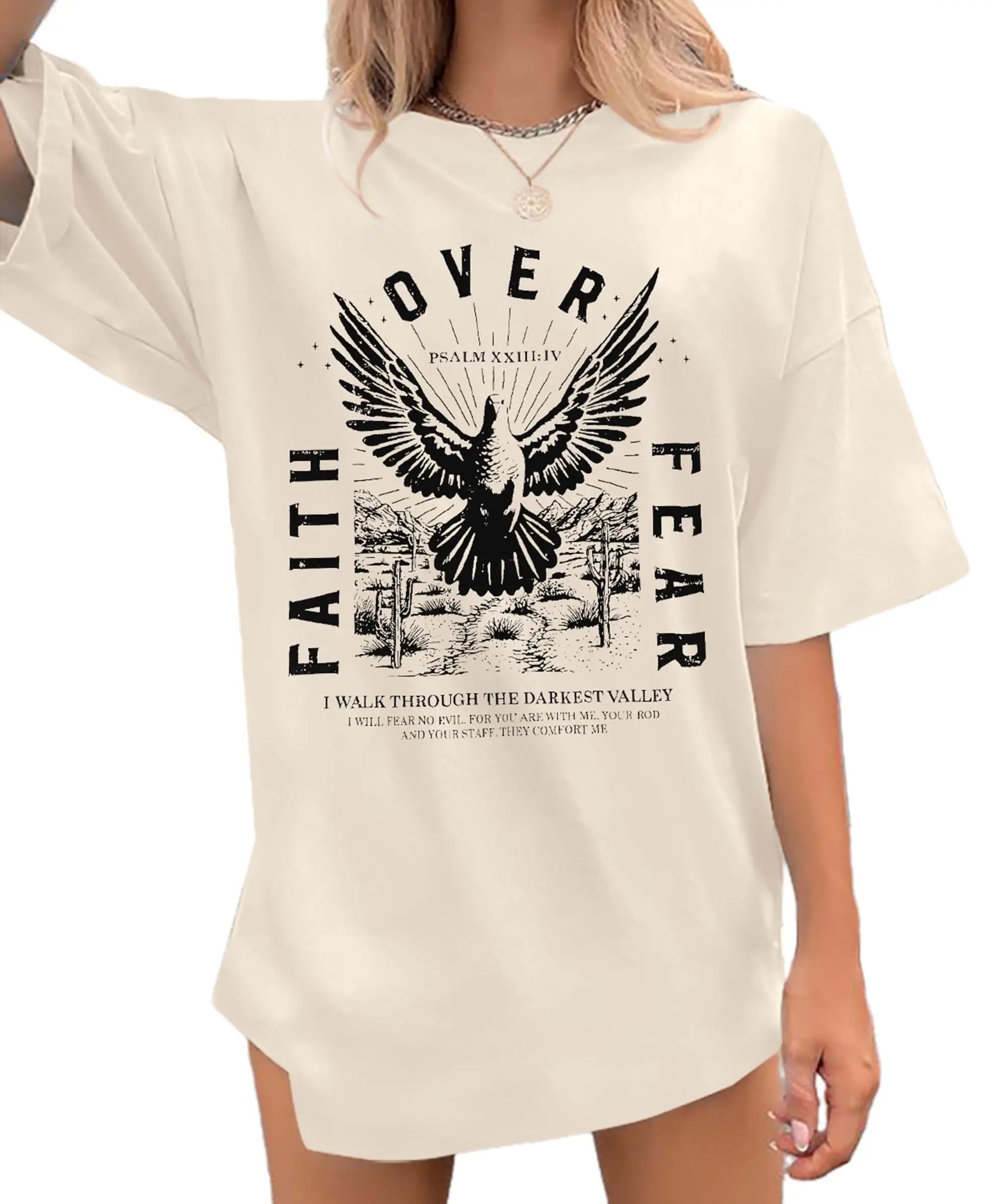 T-Shirts Letter Prints  Oversize Short Sleeve Tee 100% Cotton