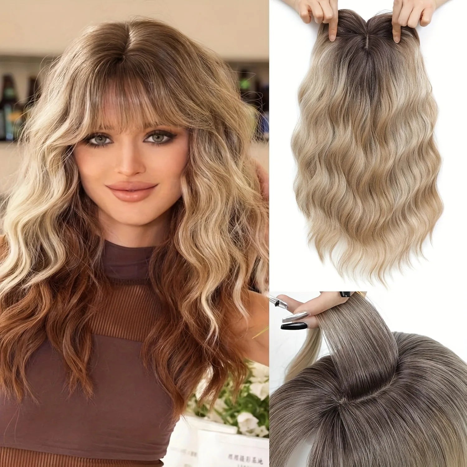 Hair Toppers For Women, 14inch Curly Hair