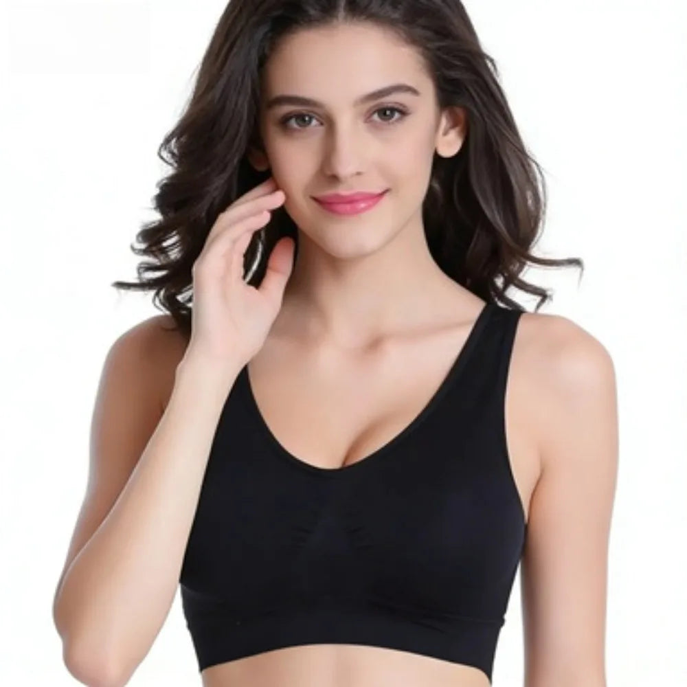 Wirefree Bra No Pad, Sleep Yoga Bra Plus Size