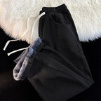Fleece Lined Thickened Jeans Elastic Waist