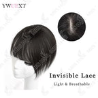 Topper Human Hair Clips for Thin Hair 5x9cm Base