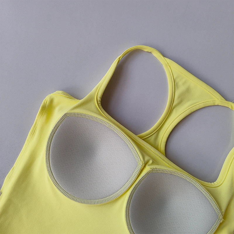 Fitness Vest with Chest Pad Yoga Clothing