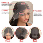 180 Density Brown Roots Ash Blonde Body Wave Lace Frontal Wig 
13x6 Ombre Ash Blonde Human Hair Wigs for Women