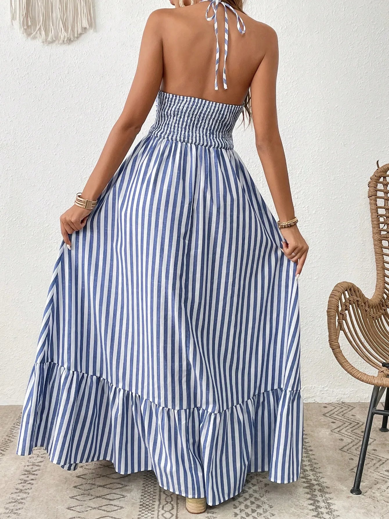 Women Beach Halter Dress