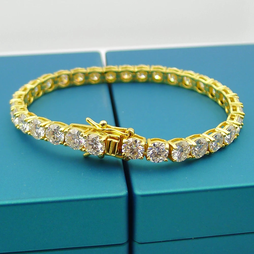 3mm 4mm 5mm 6.5mm Moissanite Diamond Tennis Bracelet