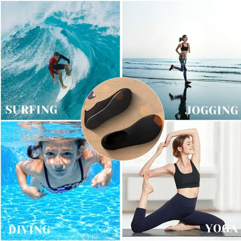 Quick Drying Non-Slip Sneaker Swimming Diving Socks Summer Aqua Beach Sandal Flat Shoe Seaside Slipper For Men Women Creek Shoes