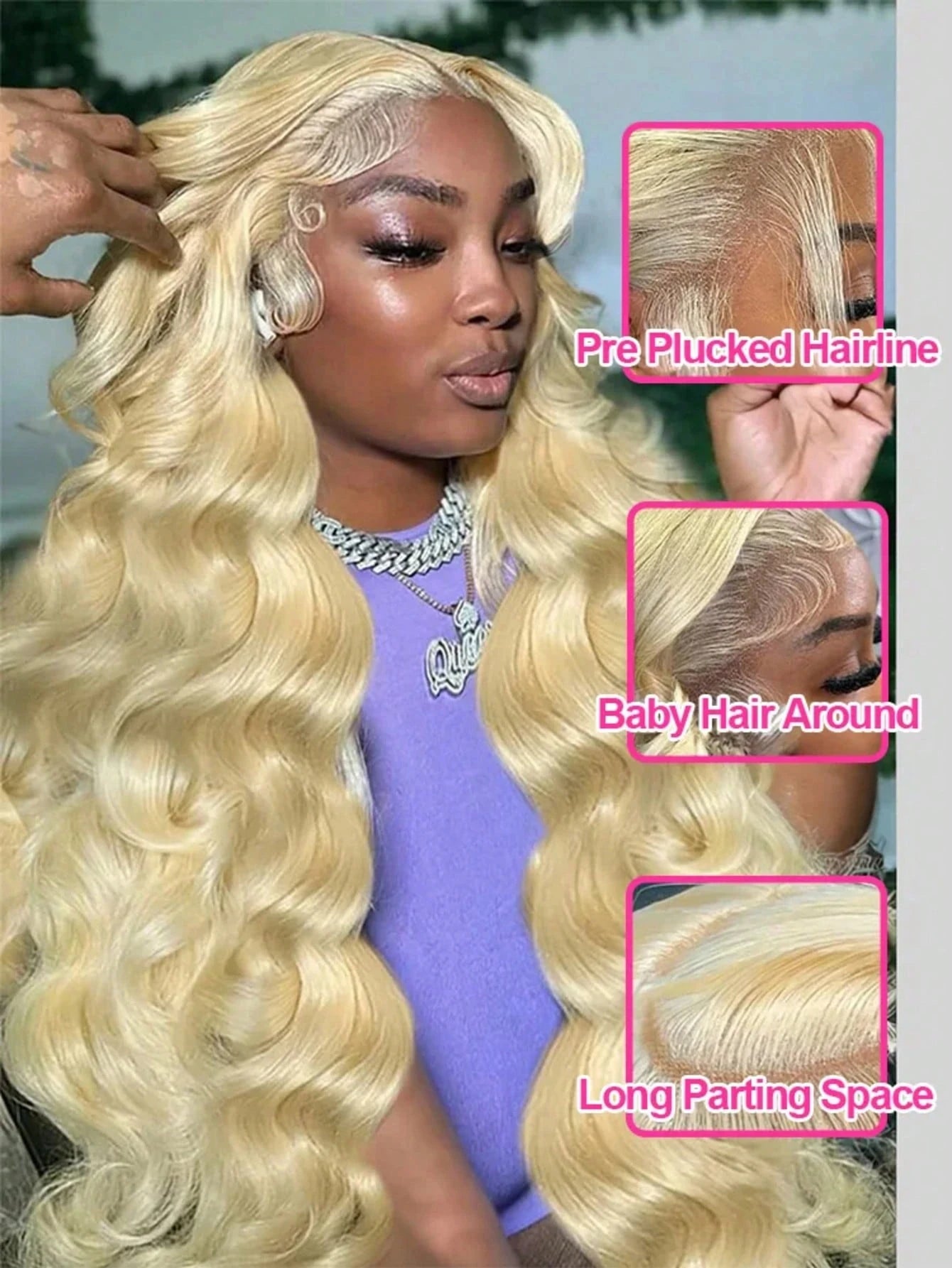 200 Density 613 Human Hair Wig 
13x6 Hd Lace Frontal 40 Inch Blonde Human Hair Wig Pre 
BrazilianBody Wave Lace Front Wigs