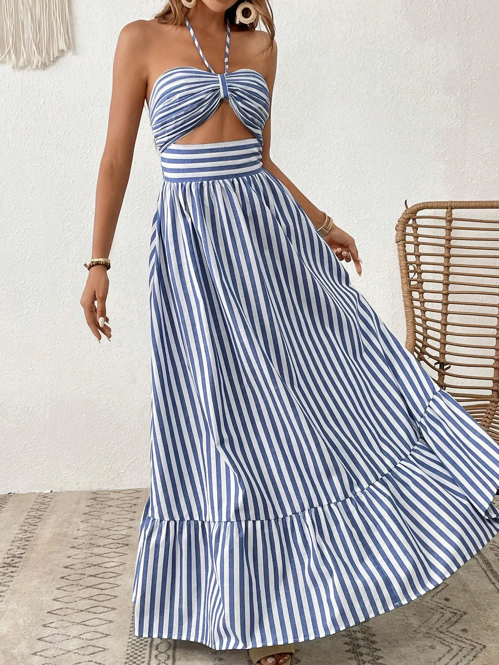 Women Beach Halter Dress