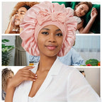 2PCS Satin Multi-Use Hair Bonnets