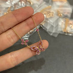 Moissanite Butterfly Fashion Women's Necklace