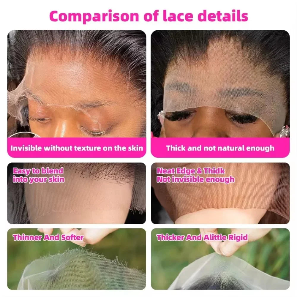 #4 Chocolate Brown Straight 13x6 HD Lace Frontal Wig 
13x4 Lace Front 30 36 46 Inches Brazilian Human Hair Wigs For Black Women